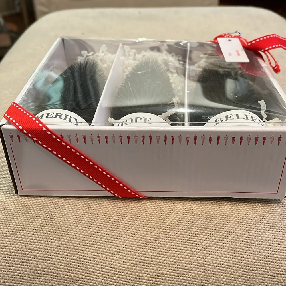 Face to Face Bottle Brush Tree Set - Winter Wonderland/NIB